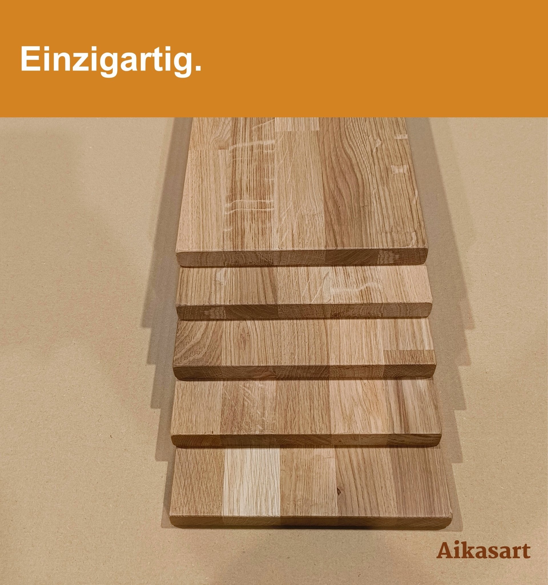 Heizkörperablage Eiche Massiv nach Maß, 20 cm Tief (30-190 cm)